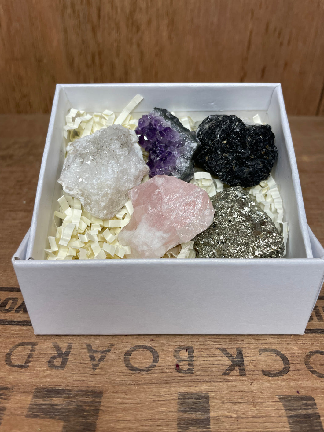 Mineral Rock Crystal Gift Box